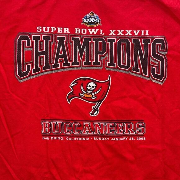 Tampa bay buccaneers vintage tee shirt delta heavyweights men’s xl supper bowl c - Picture 2 of 4